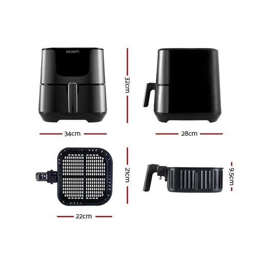Devanti Airfryer 7 L – Digital varmluftsfritös