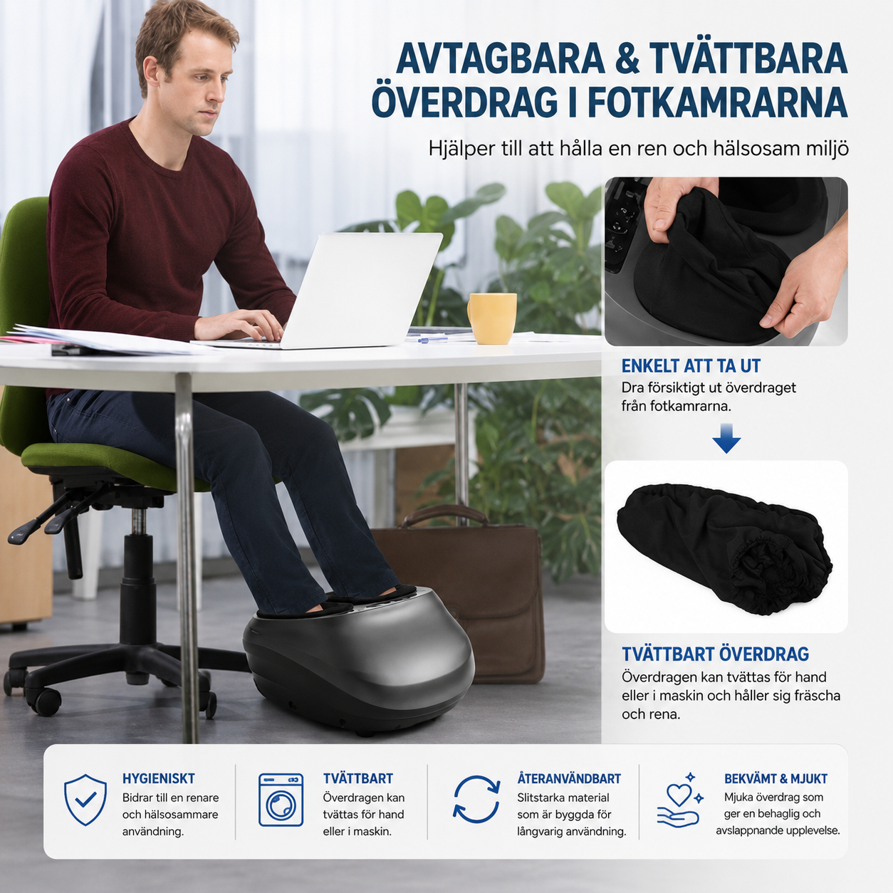 Fotmassagemaskin med värme – Present för honom och henne
